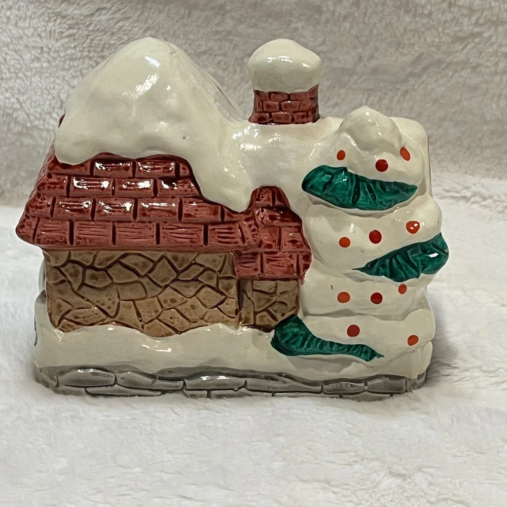 Snowman‎ Christmas Village House No Lighting Cord House Only